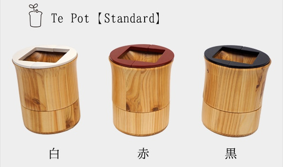 室内用木製プランター【Te Pot Standard】 3枚目の画像