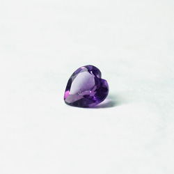 上品な紫のハート。アメジストのピアス　[送料無料] 9枚目の画像