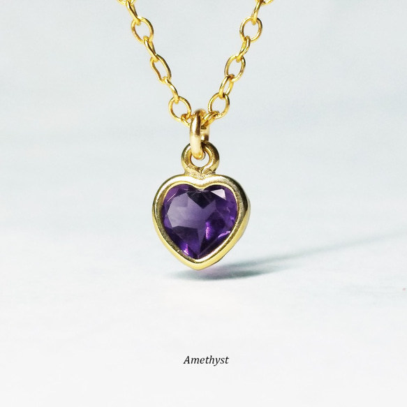 週末限定値下げ handmade ラリマー アメジスト ハート ネックレス ハート型Petitネックレス § ラリマー § 糸色 生成り＆金糸