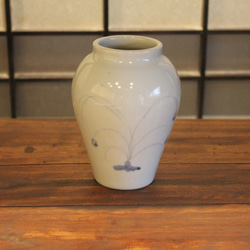 一輪生 李朝徳利型草文 一輪挿し・花瓶・花器 文吉陶房 通販 11234734