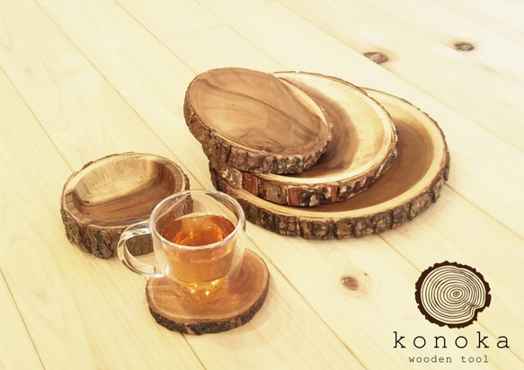 木の味わい Konoka 鍋敷きL 2枚目の画像