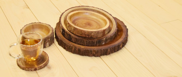 「Creema限定」木の味わい Konoka セット【木の器】【丸太】 1枚目の画像