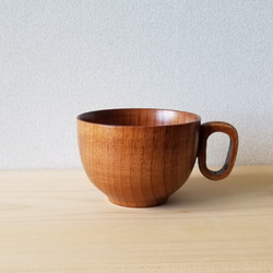 Fiber-sen- 帶柄杯 [木碗] [150ml] 第1張的照片