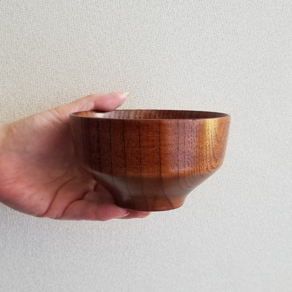 Sen-sen- 碗 Yagasuri 印花 [木器] [230ml] 第3張的照片