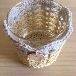 春夏の新作＜Candle holder or Small articles case＞コットンリネン小物入れ♡ 2枚目の画像