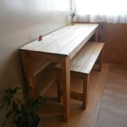ハンドメイド ミシン台・作業机 アンティーク 120cm 【 EB