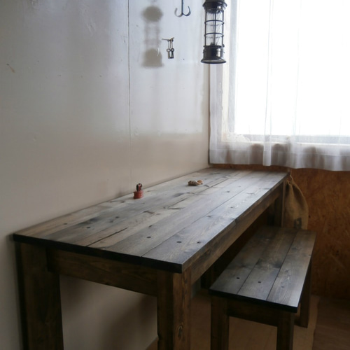 ハンドメイド ミシン台・作業机 アンティーク 140cm 【 EB ハンドメイド ミシン台・作業机 アンティーク 140cm 【 EB