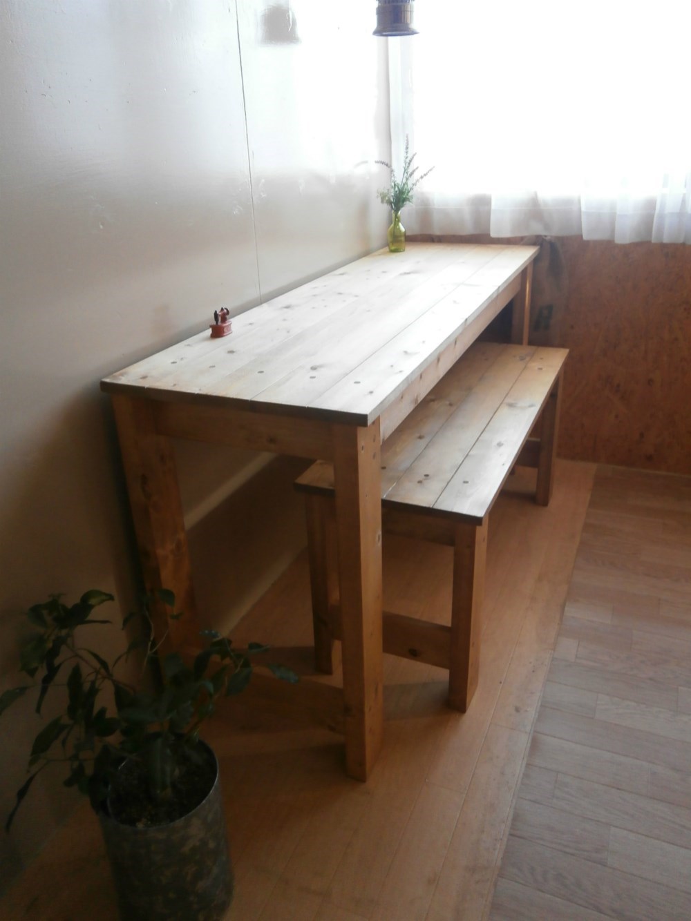 アンティーク風 机・作業台・パソコン台　120cm  【MD３１】