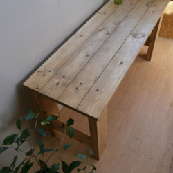 アンティーク風 ベンチ・テーブル・飾り台　100×36cm  【MD３１】 2枚目の画像