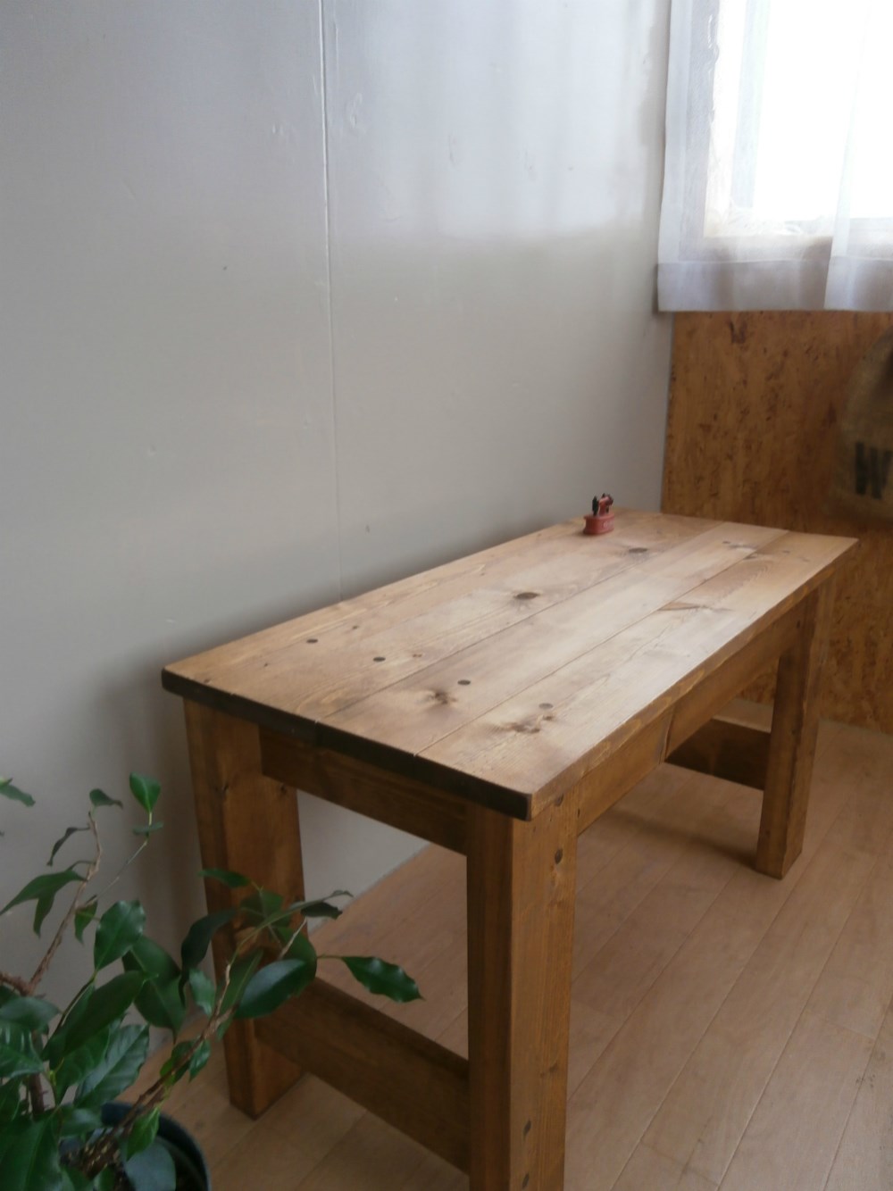 アンティーク風 ベンチ ハンドメイド　80×36cm  【 DW 】