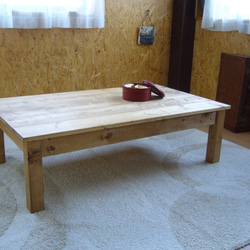 アンティーク風  ローテーブル・座卓・机　120×70㎝　【DW】 2枚目の画像