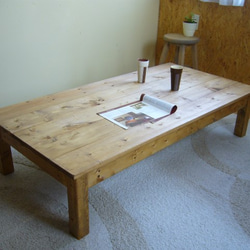 ハンドメイド  机・座卓・テーブル　140×70㎝　【DW】 2枚目の画像