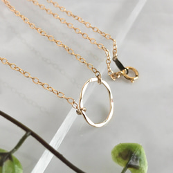 K14GF Circle Necklace 第9張的照片