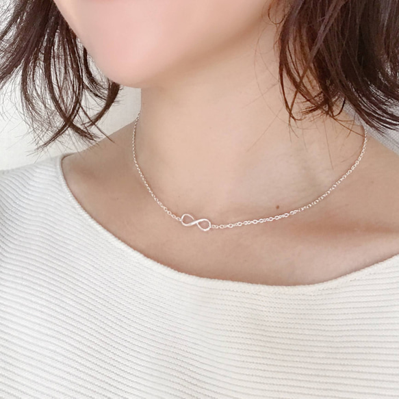 Silver925 Infinity motif Necklace 第9張的照片