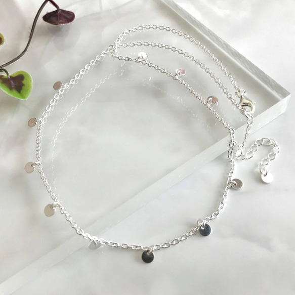 Silver925 mini coin Necklace 第3張的照片