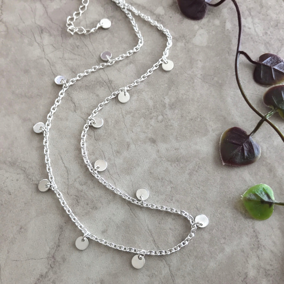 Silver925 mini coin Necklace 第7張的照片