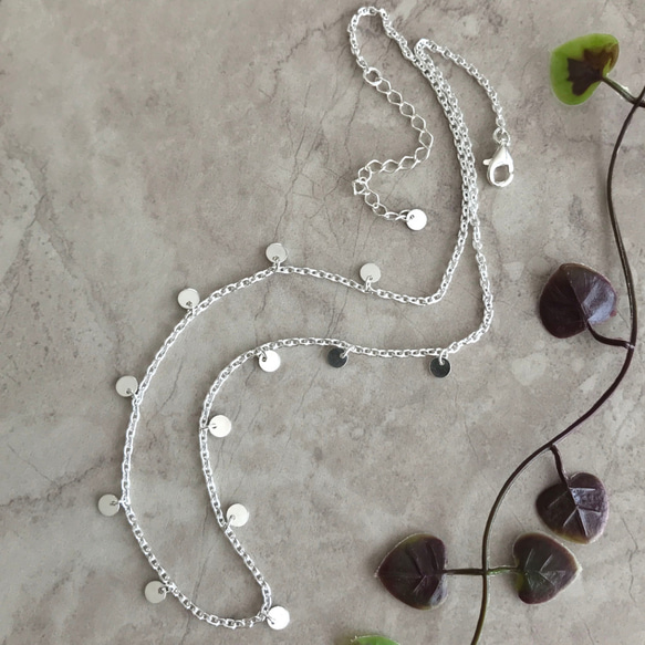 Silver925 mini coin Necklace 第10張的照片