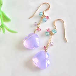 K14GF Hydro Scorolite earrings 第7張的照片