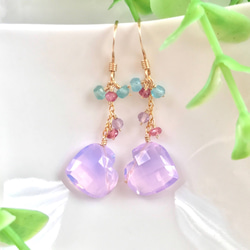 K14GF Hydro Scorolite earrings 第10張的照片