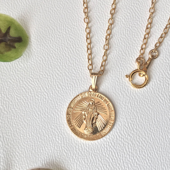 1点のみ特別価格❤︎大人気　14kgf maria coin necklace