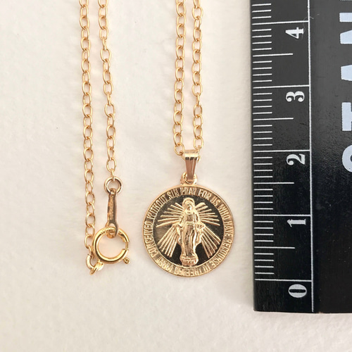 1点のみ特別価格❤︎大人気　14kgf maria coin necklace