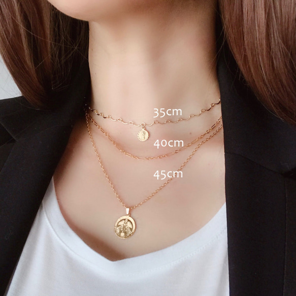 K14GF Virgin Mary Medal Necklace 第5張的照片