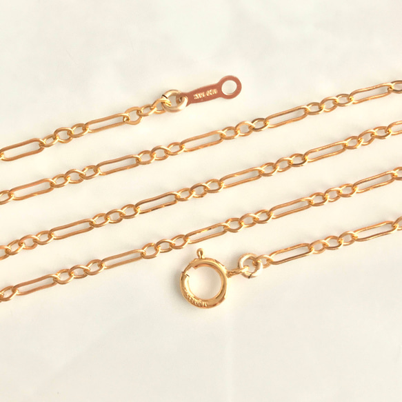 K14GF Long & Short chain Necklace 第2張的照片