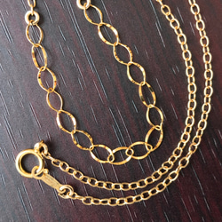 K14GF Frill chain Necklace 第2張的照片