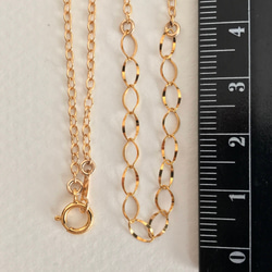 K14GF Frill chain Necklace 第4張的照片