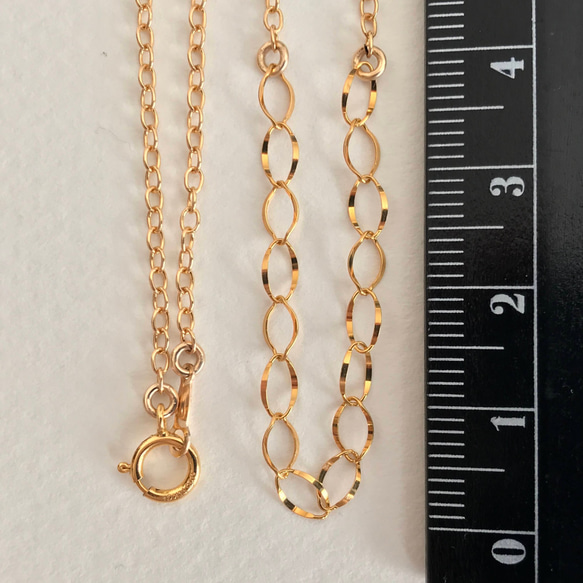 K14GF Frill chain Necklace 第4張的照片