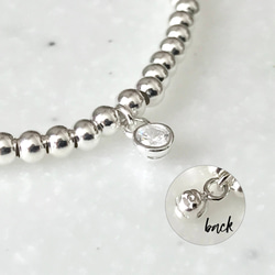 Silver925 3mm ball Bracelet 第9張的照片