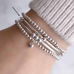 Silver925 6Tube ball Bracelet 第6張的照片