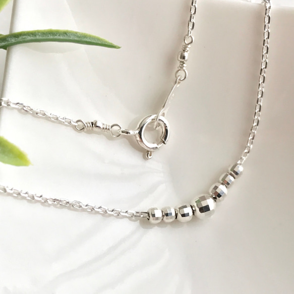 Silver925 Mirror ball Necklace 第7張的照片