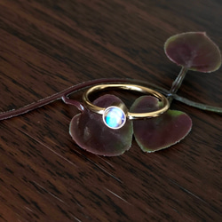 K14GF Blue moonstone ring 第2張的照片