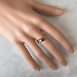 K14GF Blue moonstone ring 第8張的照片