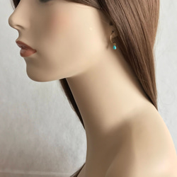 K14GF Turquoise Earrings 第4張的照片