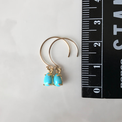 K14GF Turquoise Earrings 第5張的照片