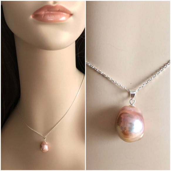 K14GF Edison Pearl pendant top B 第5張的照片