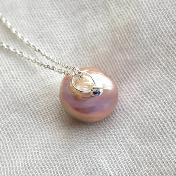 K14GF Edison Pearl pendant top B 第7張的照片