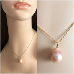 K14GF Edison Pearl pendant top C 第5張的照片