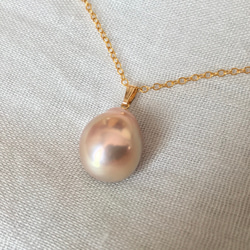 K14GF Edison Pearl pendant top C 第6張的照片