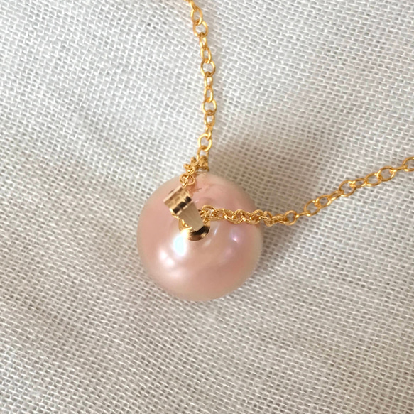 K14GF Edison Pearl pendant top C 第8張的照片