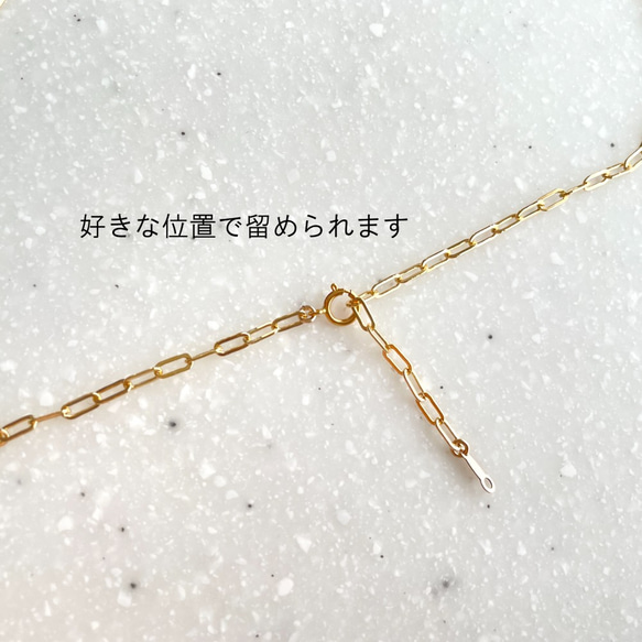 K14GF paper clip chain necklace 第3張的照片