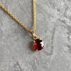 K14GF Garnet Necklace 第1張的照片