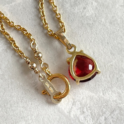 K14GF Garnet Necklace 第3張的照片