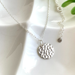 Silver925 hammered Coin Necklace 第2張的照片