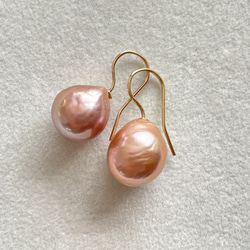 K14GF Baroque Pearl Dangle Earrings 5 第8張的照片