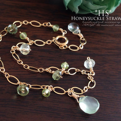 K14GF Green Chalcedony bracelet 第2張的照片