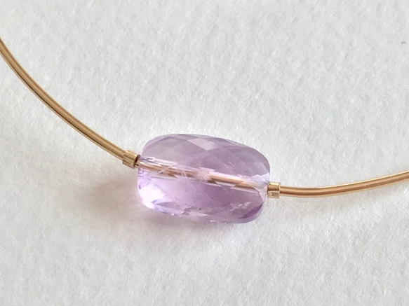 K14GF Amethyst wire bangle 第10張的照片