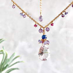 K14GF Pink Amethyst Necklace 第1張的照片